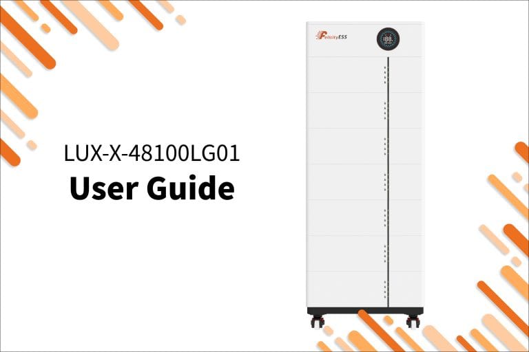 LUX-X-48100LG01 Litium Battery User Guide