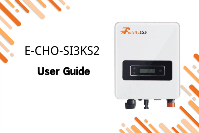 E-CHO-SI3KS2 说明书封面