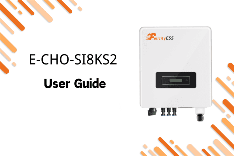 E-CHO-SI8KS2 说明书封面